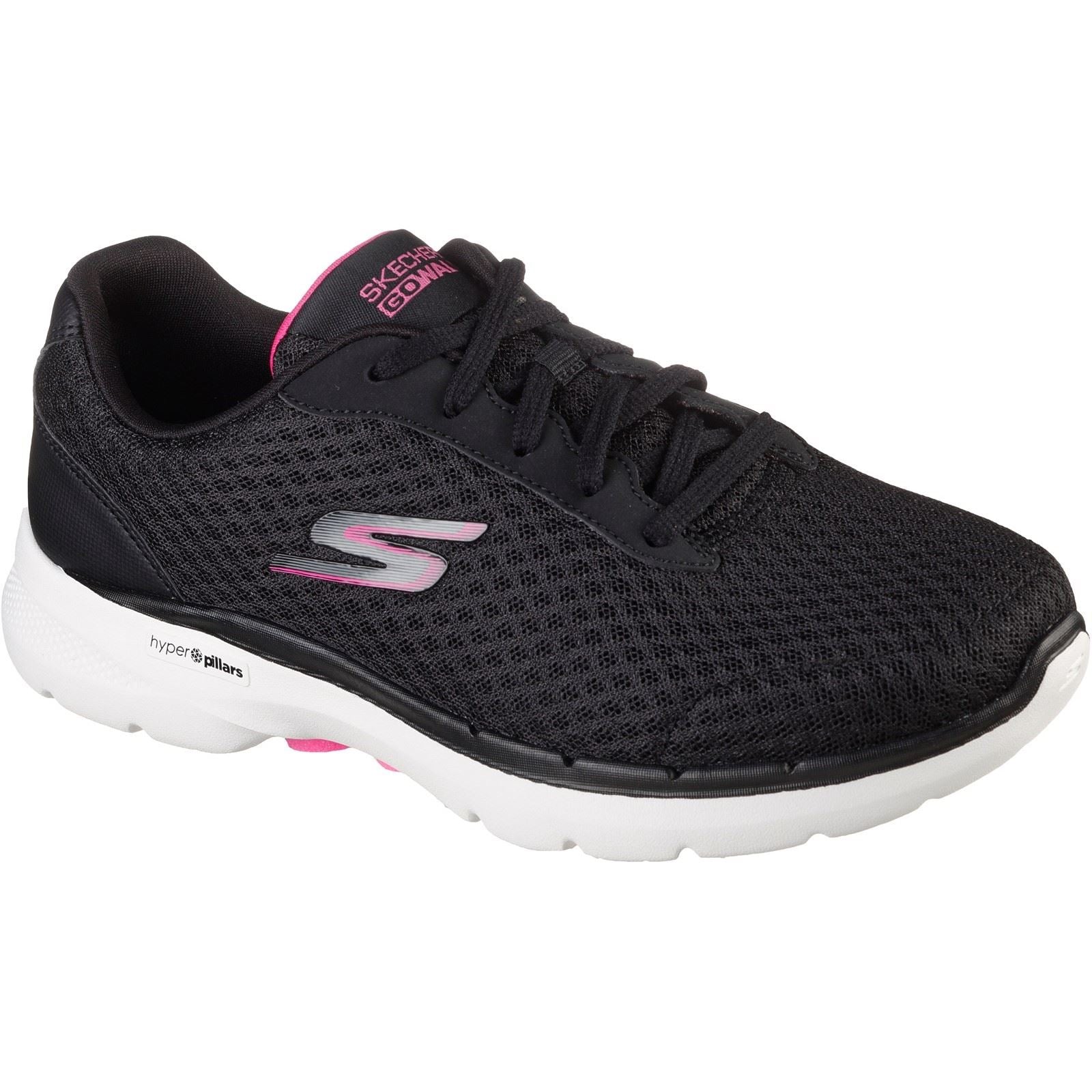 Skechers (GAR124514W) Ladies Sports Go Walk 6 Iconic Vision Shoes in UK 4 to 8