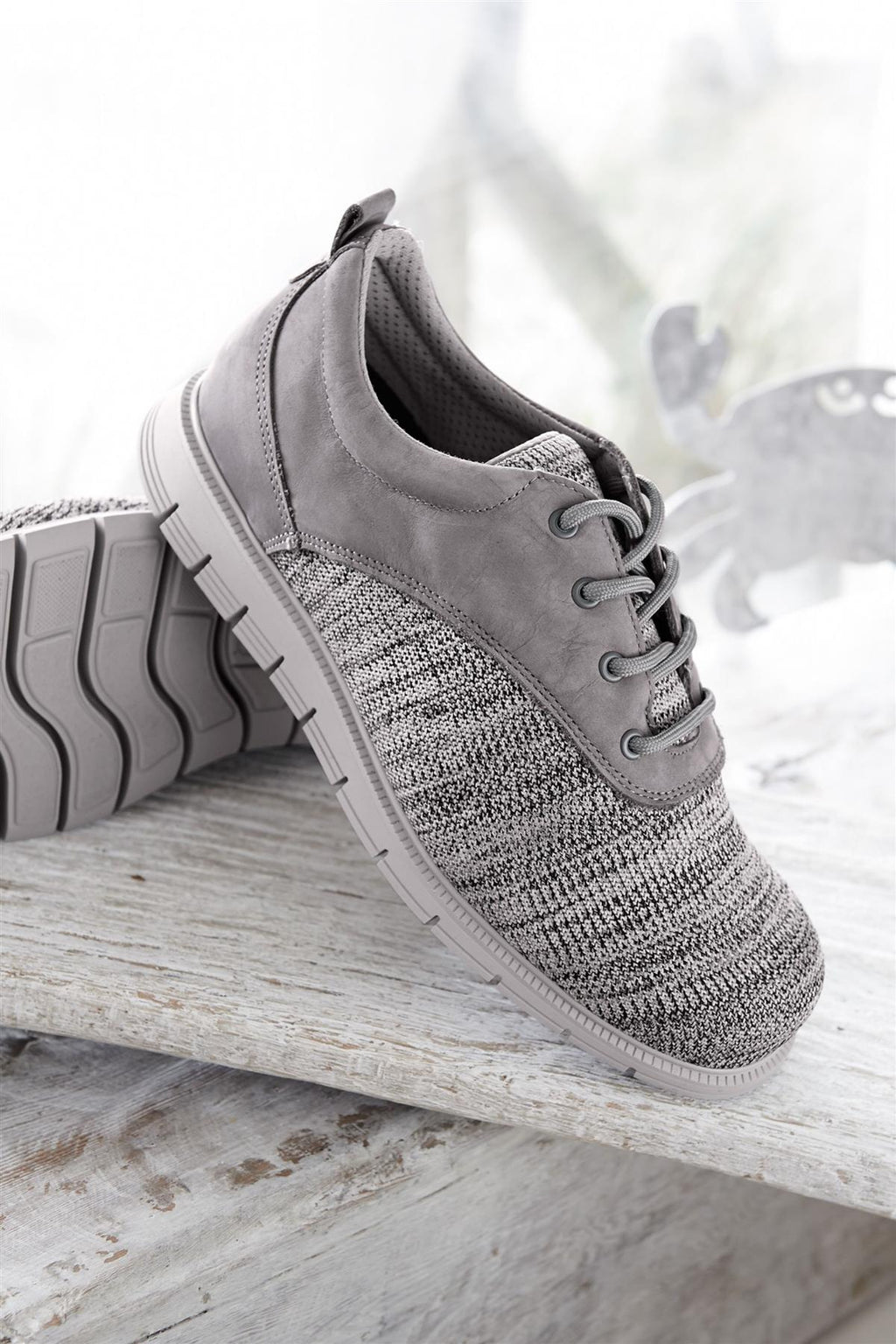 DB's Men's Extra Wide (2V Fit) Stretch Leisure Shoes (Mexico) in Grey