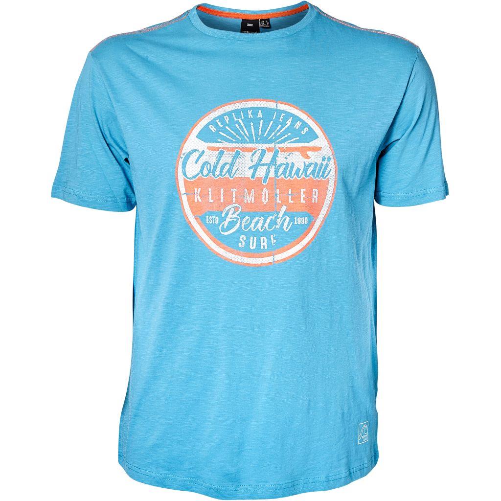 Replika Mens Big Size Cotton Printed Tee Shirt (92309)