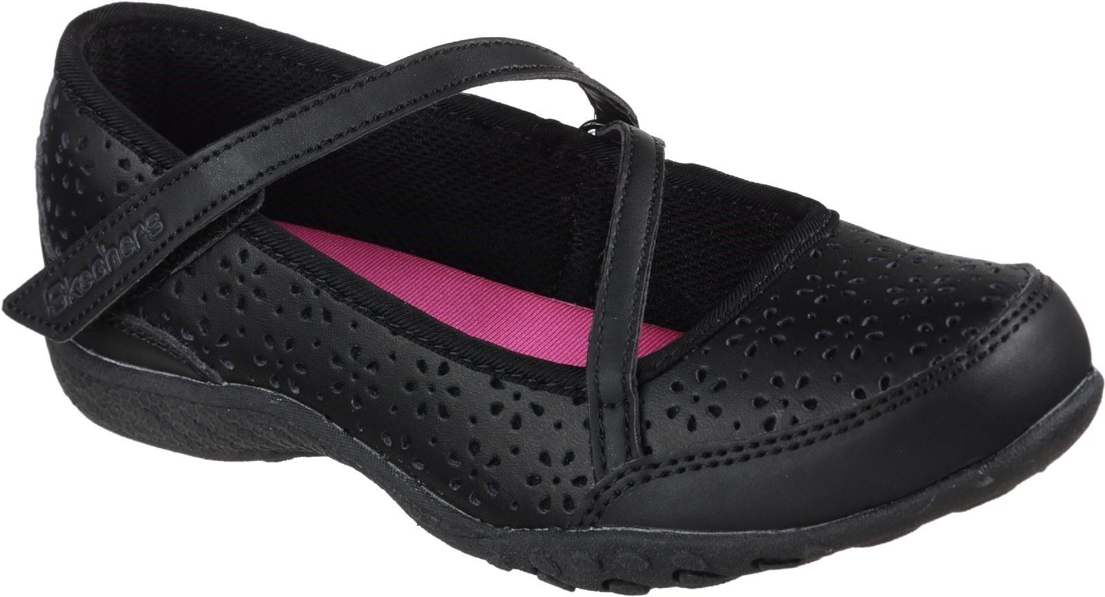 Skechers (GAR82277L) Girls BTS Breathe-Easy Playground Poppies in UK 1.5 to 13.5