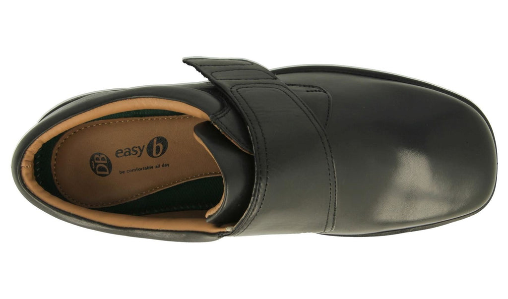 DB Shoes Women's Extra Wide Fit (6V) Benny Shoes in Black, Size 6 to 14