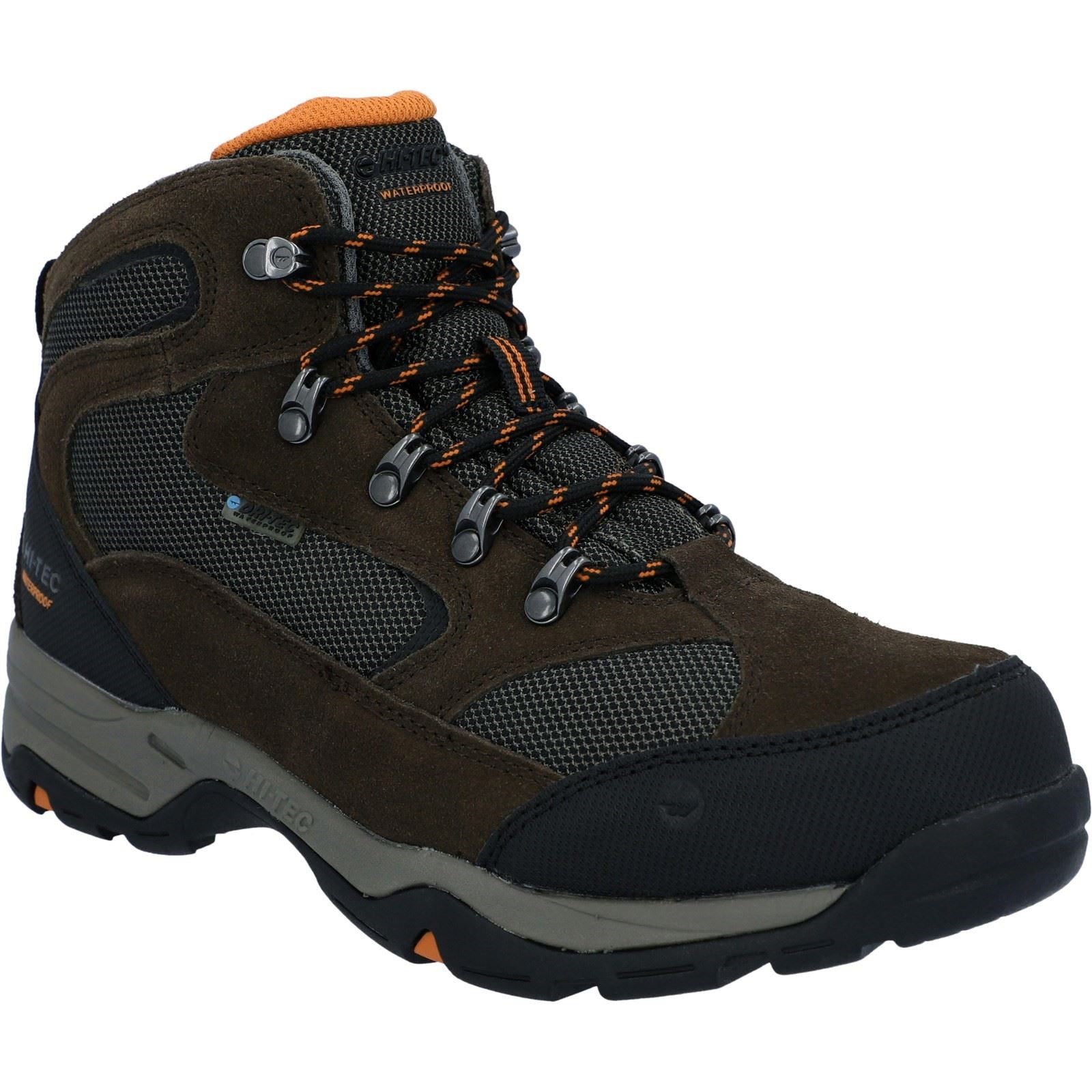Hi-Tec Men's Storm Waterproof Walking Boots in 2 Colour Options 6 to 14