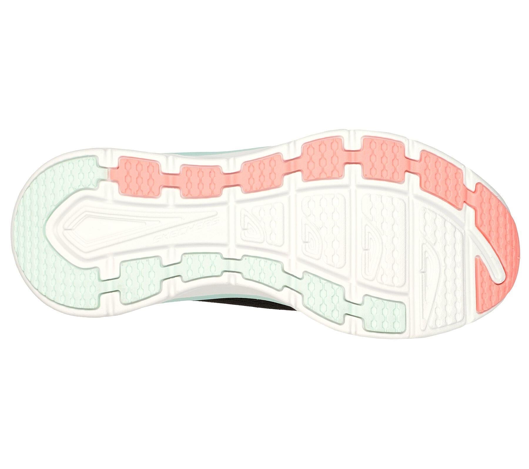 Skechers (GAR149368) Ladies Sports D'Lux Walker Fresh Finesse Shoes in UK 3 to 8