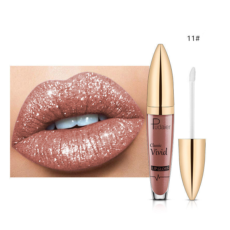 Pudaier Glitter Flip Matte Shimmer Lip Gloss