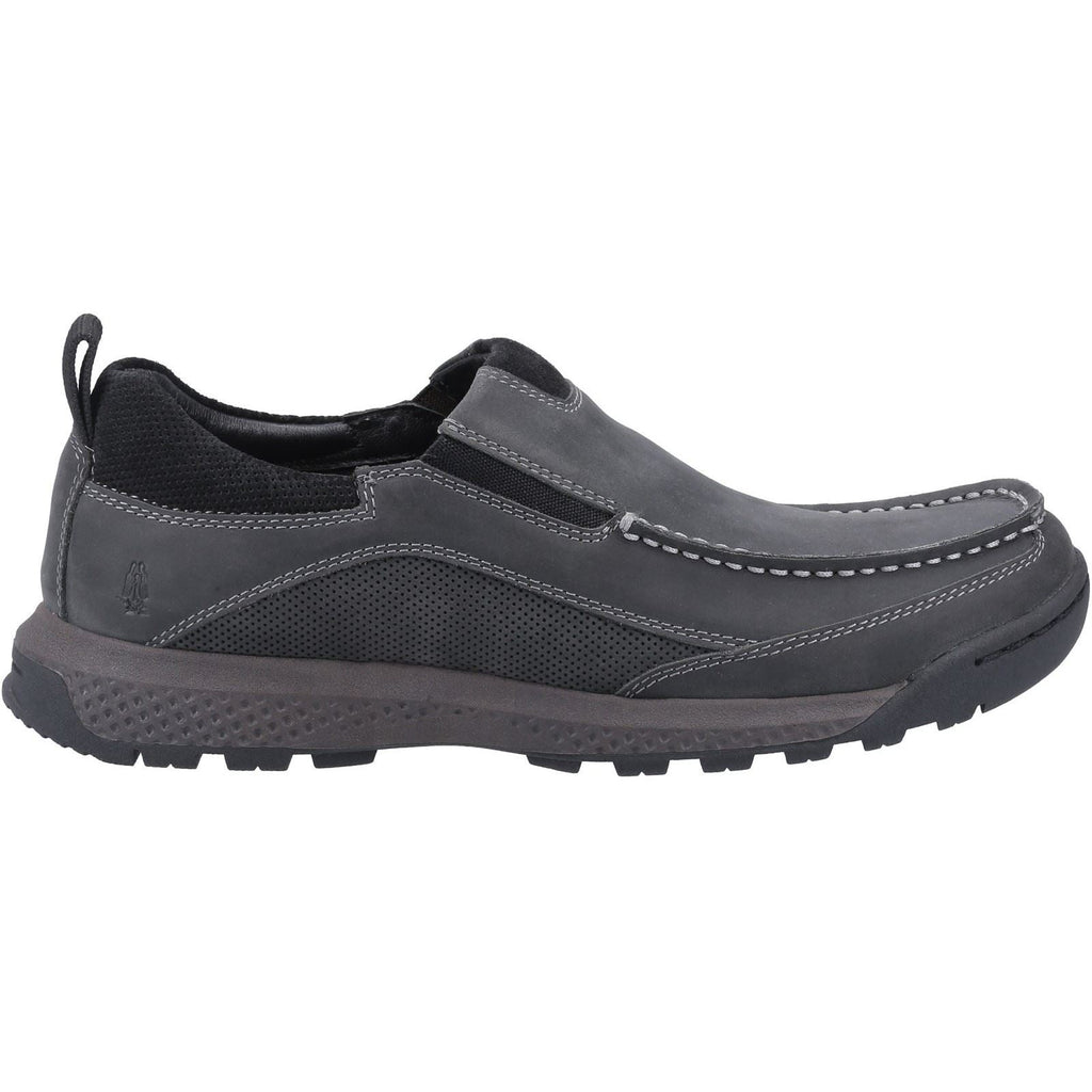 Hush Puppies Duncan Slip Ons Mens Shoes in Black