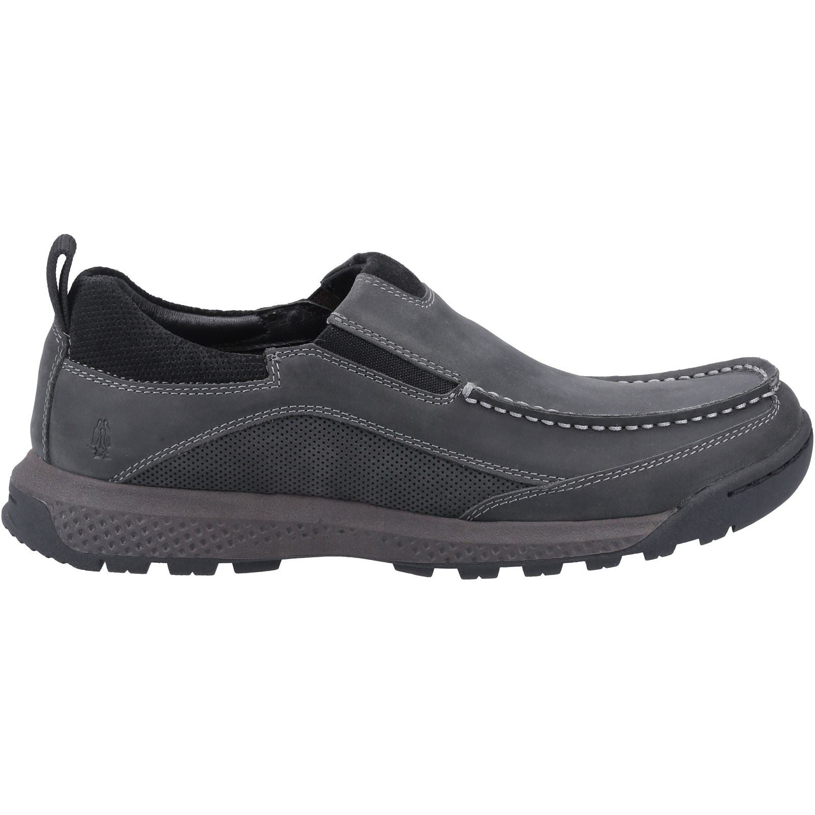Hush Puppies Duncan Slip Ons Mens Shoes in Black
