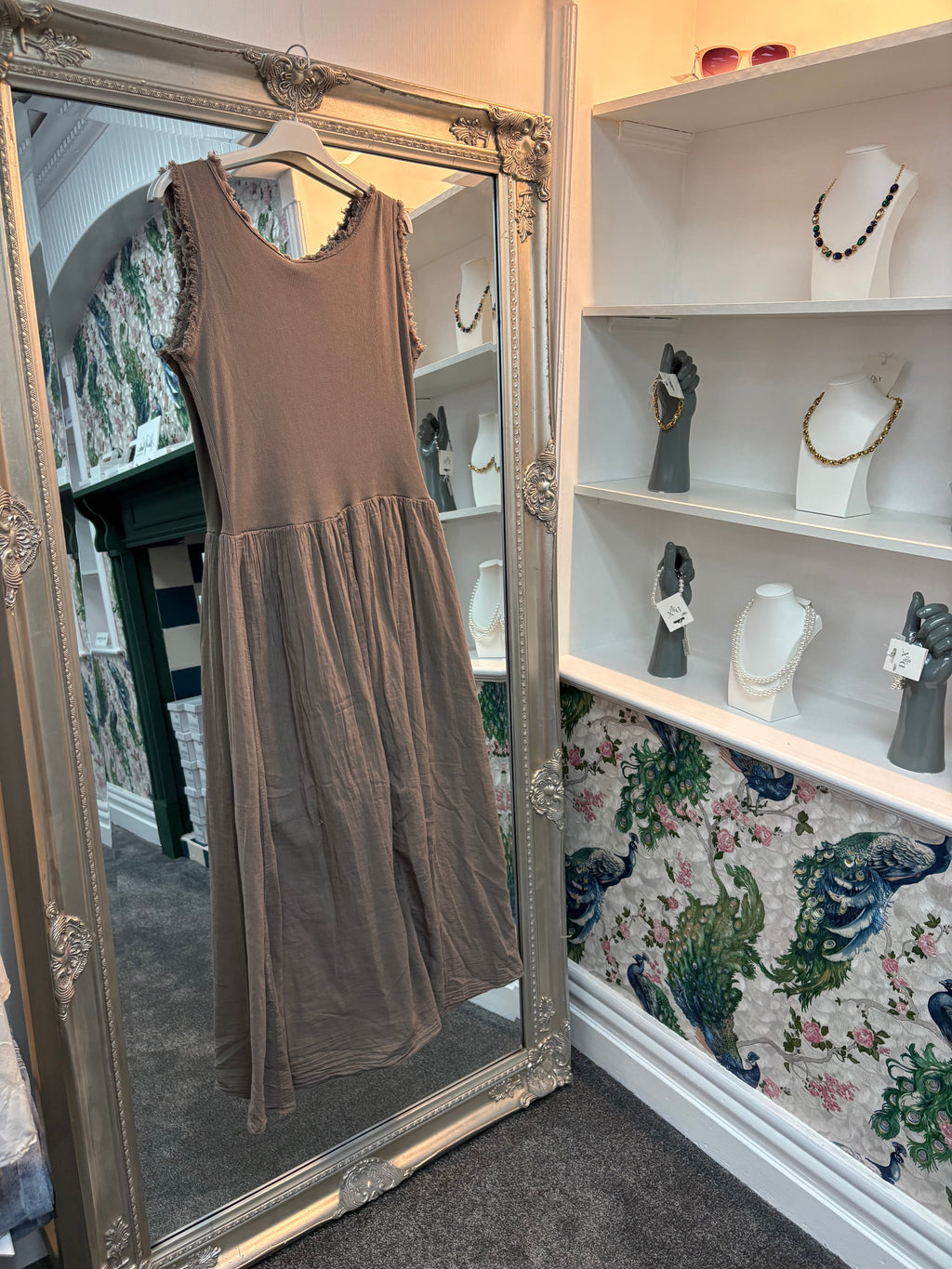 Plain Vest Maxi Dress | One Size Fits 8–18/20