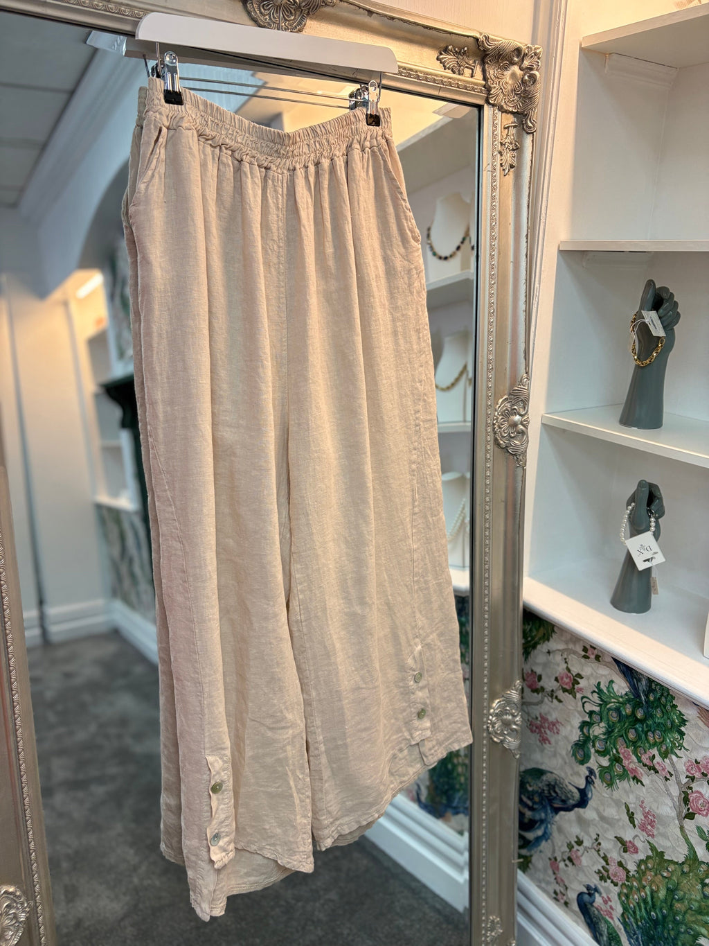 Luxtyle Linen Trousers | Wide Leg Summer Pants UK 8–20