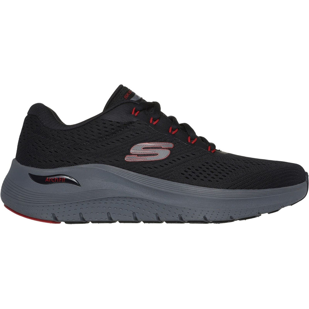 Skechers Men Trainers - Arch Fit 2.0 in Black/Red, 6-12 - GAR232700