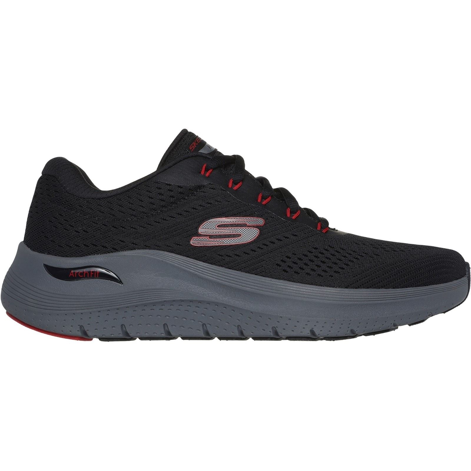 Skechers Men Trainers - Arch Fit 2.0 in Black/Red, 6-12 - GAR232700