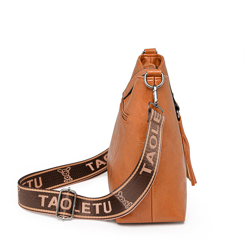 Retro Women's Leisure Bucket Bag Shoulder Messenger Bag