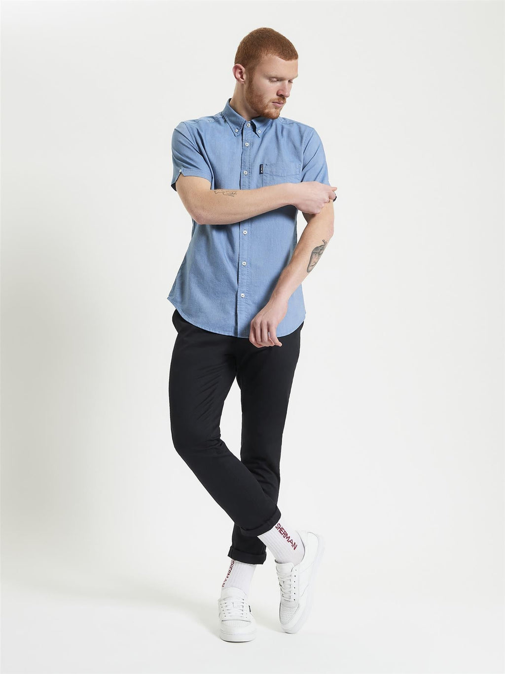 Ben Sherman Signature Oxford Short Sleeve Shirt For Men in 2 Colours, 2XL-5XL