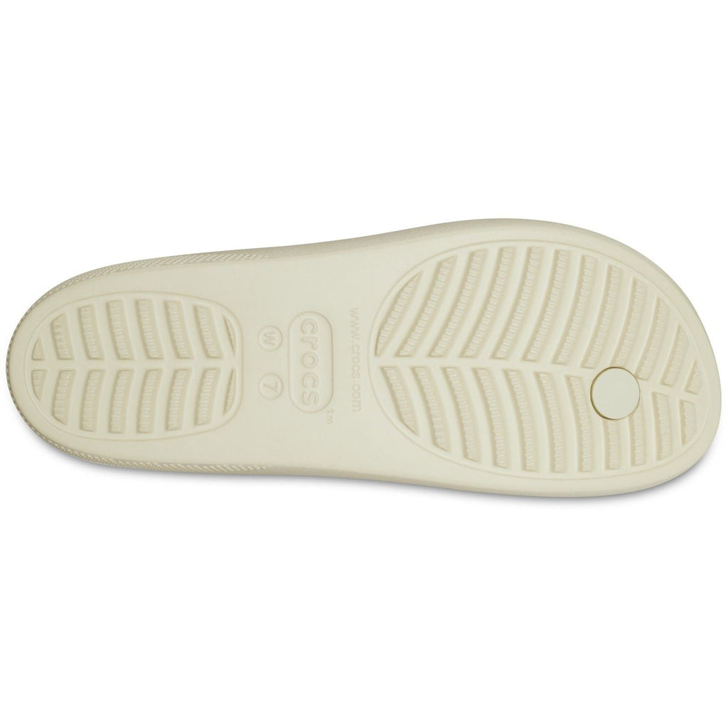 Crocs Women's Classic Summer Nostalgia Platform Flip Flop in Bone Multi 4 to 8