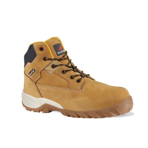 Rock Fall RF440C Flint Honey Lightweight Safety Boot in 6 to 12, Honey