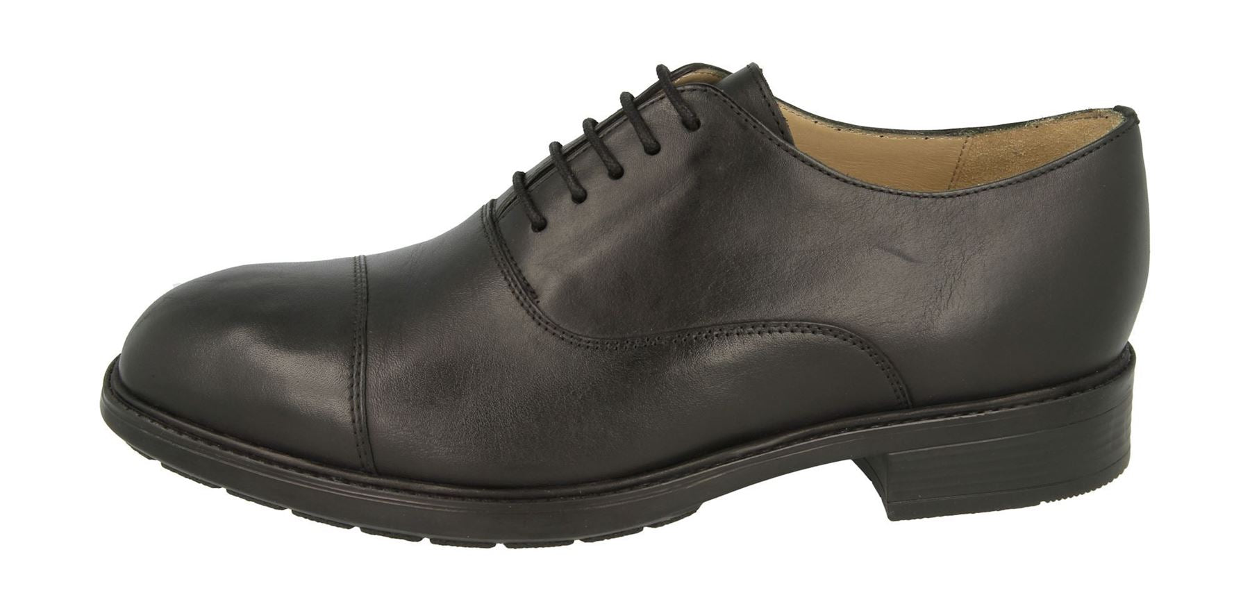 DB's Men's Wide (2V Fit) Formal Lace Up Oxford Shoes (Sutton) in Black Size 8