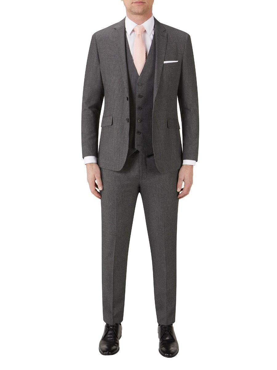 Skopes Men's Harcourt Slim Fit Suit Trouser in Grey Waist 30 to 46