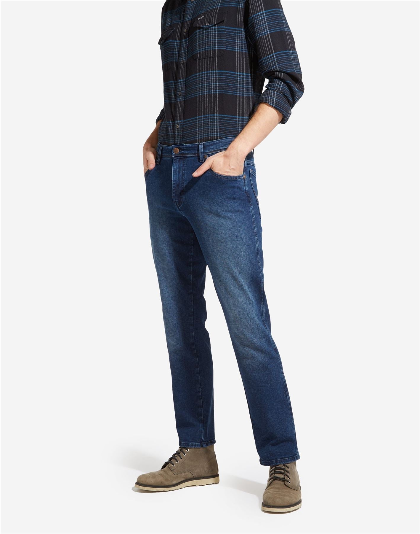 Wrangelr Mens Texas Stretch Jeans/Trousers, Multiple Styles