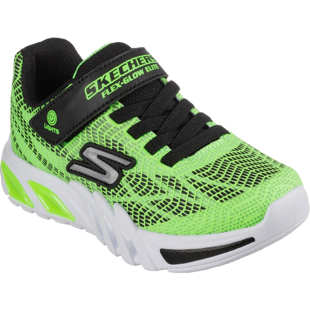 Skechers (GAR400137L) Childrens Sports Flex-Glow Elite Vorlo Shoes in UK 1.5 to 13.5