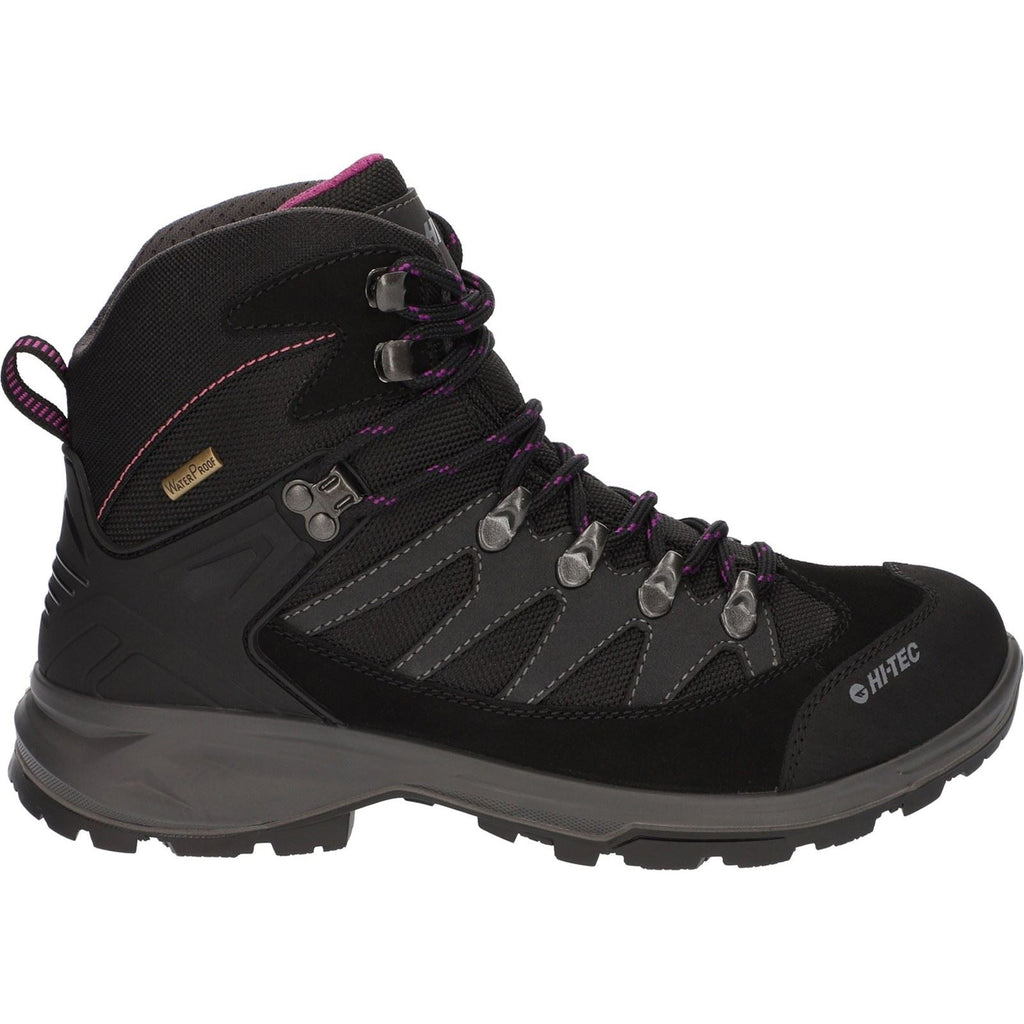 Hi-Tec Women's Clamber Boots in Charcoal/Viola 4 to 8