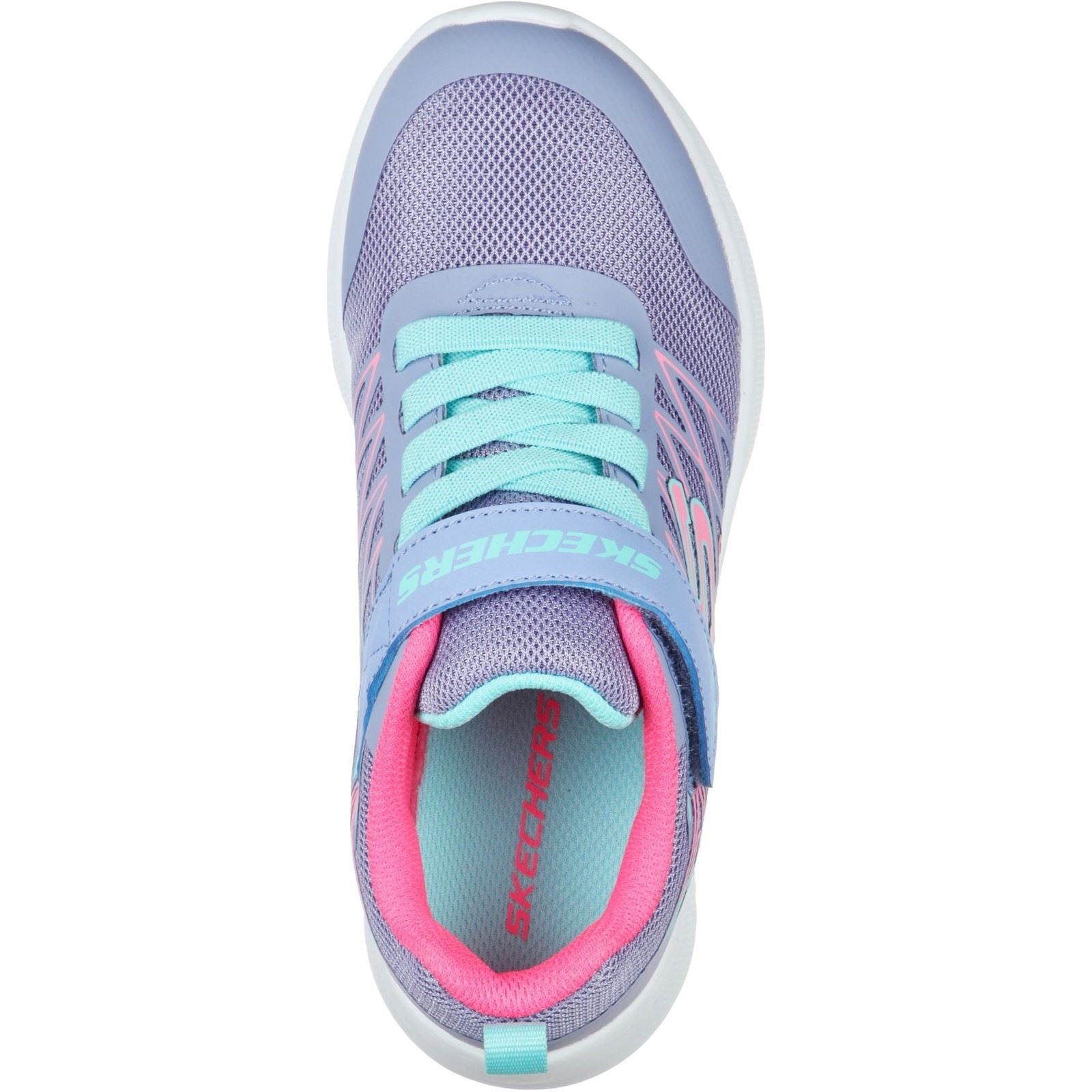 Skechers (GAR302468L) Childrens Sports Microspec Bold Delight Shoes in UK 1.5 to 13.5