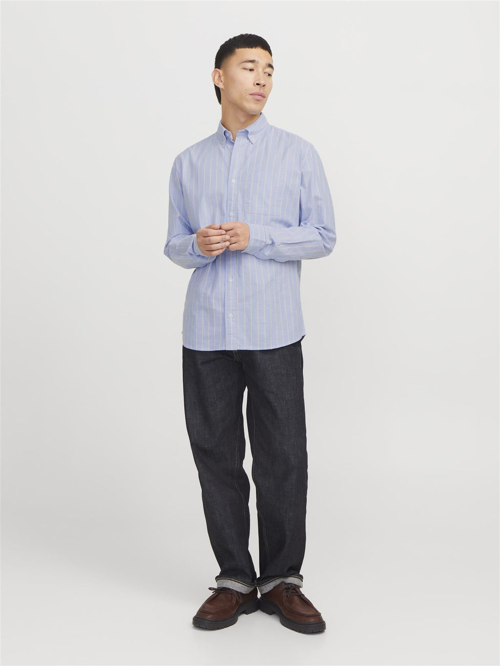 Jack & Jones Oxford Shirt With Long Sleeves For Men (JPRBLUBROOK) in 8 Colours, L-XL