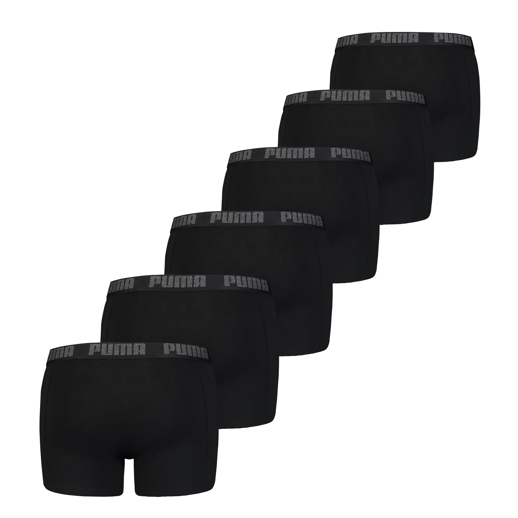 PUMA Men's Basic Boxer Shorts Ecom in Pack of 6  in S to XXL