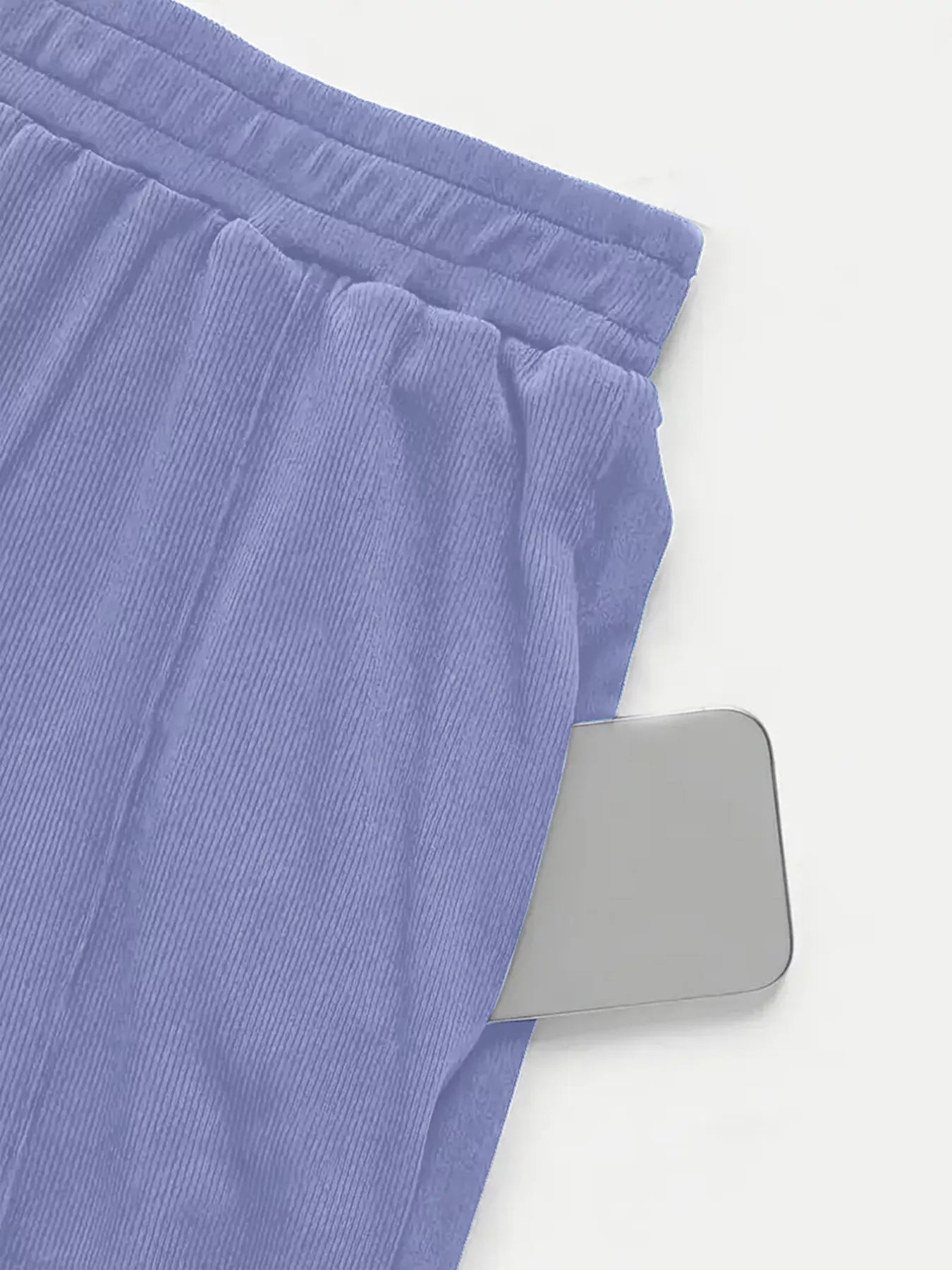 Side Tie Round Neck Tank and Pants Set