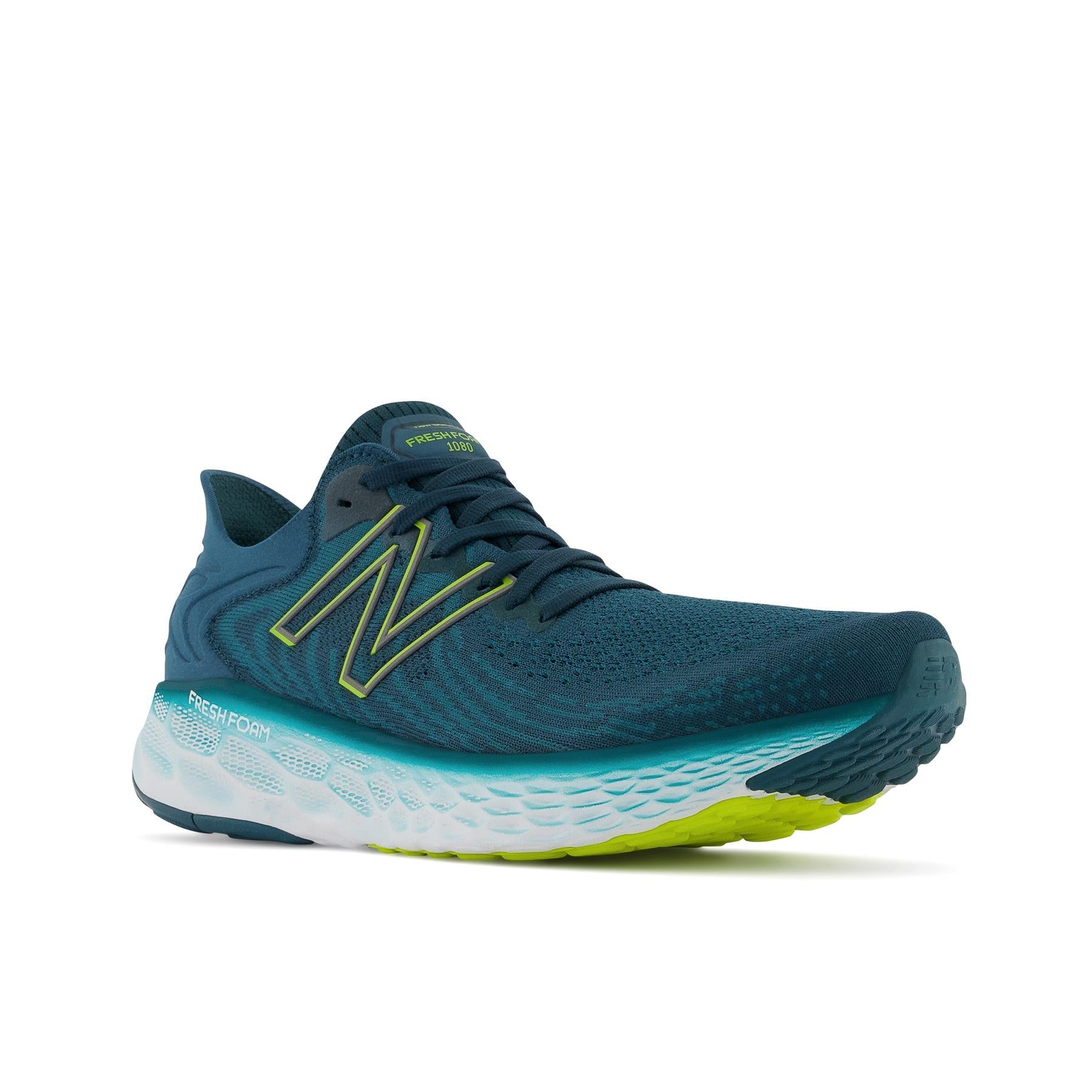 New Balance Men's Fresh Foam 1080 Sneaker Wide Fit Shoes in Yellow in size UK5.5 to UK19.5