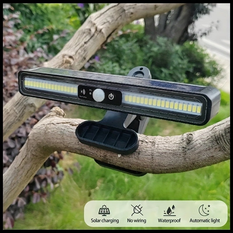 1 Pack Of Solar Outdoor Sensor Lights - IP65 Waterproof, 10,000 Lumens High Brightness, Auto Switching, Can Be Clipped, Wall Mounted, Suitable For Camping, Garage, Garden, Commercial Lighting
