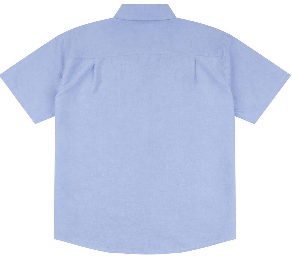 US Polo Plus Size Oxford Short Sleeve Shirt in Blue Yonder, 3XL
