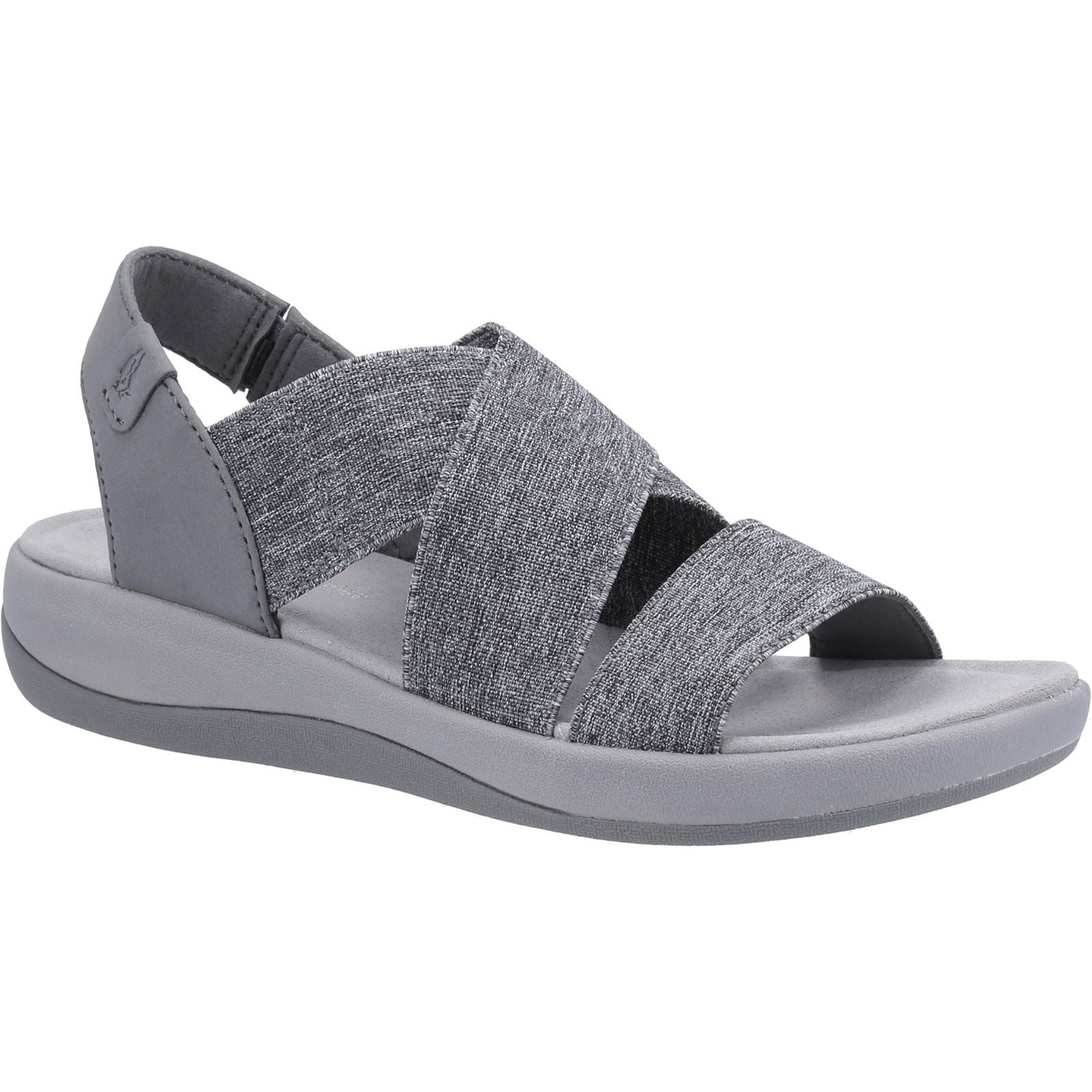 Hush Puppies Sophia Elastic Cross Strap Ladies in Grey