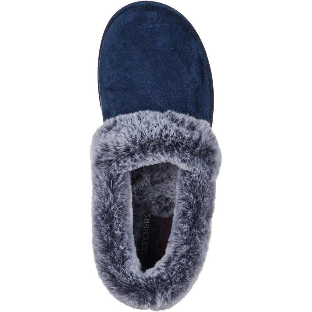 Skechers (GAR32777) Women's Cozy Campfire-Team Toasty Slipper in Navy 3 to 8