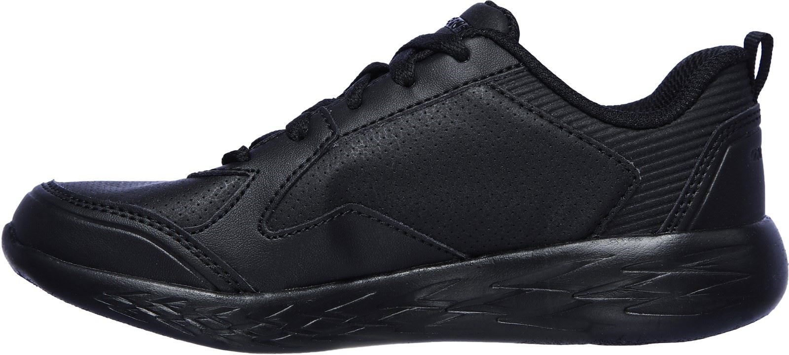 Skechers Go Run 600 Bexor School Shoes Boys BTS in Black Synthetic/ Black Trim