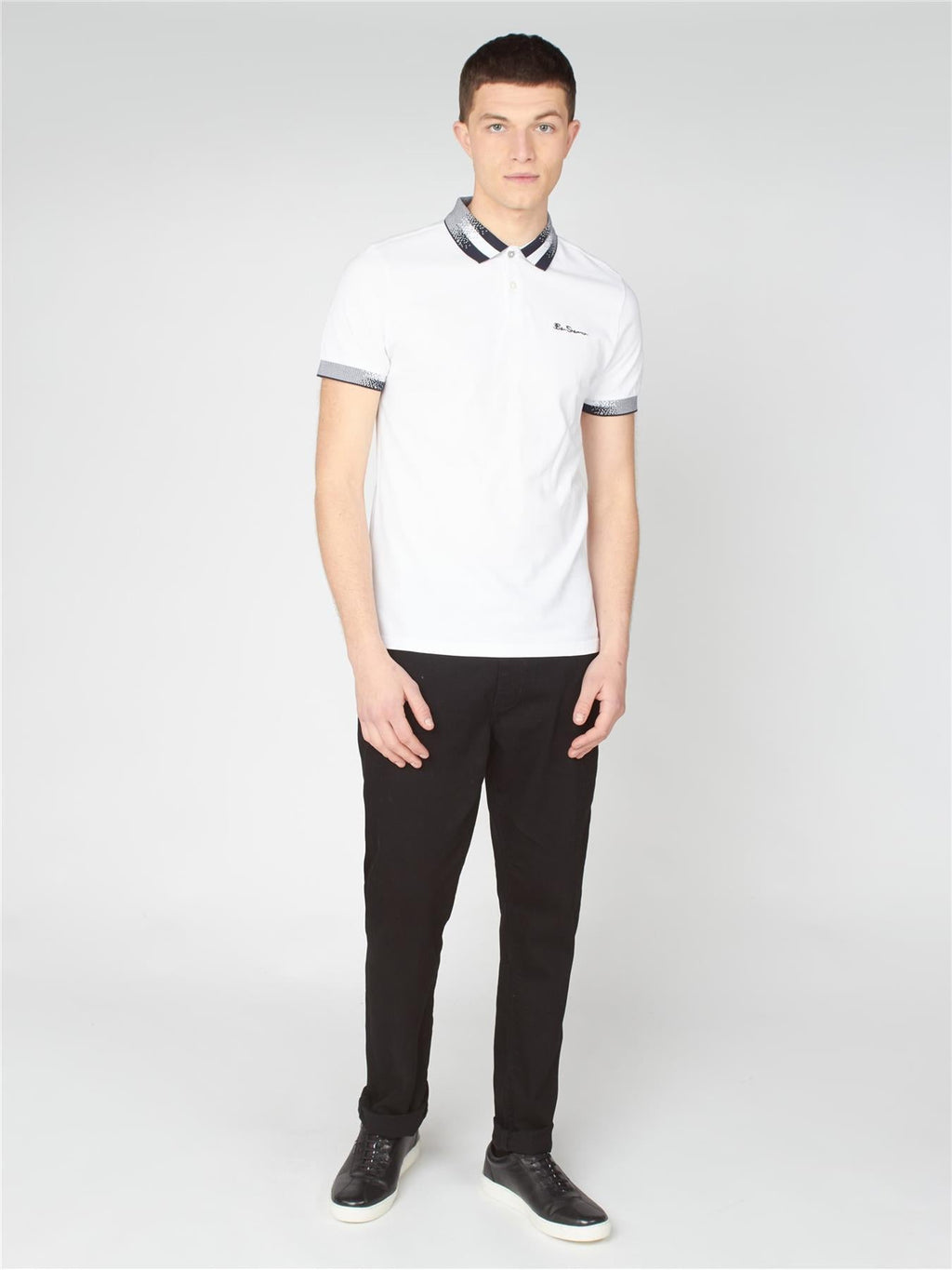 Ben Sherman Men's Regular Fit Collar Interest Organic Cotton Polo Shirt (0063364) M-XXL