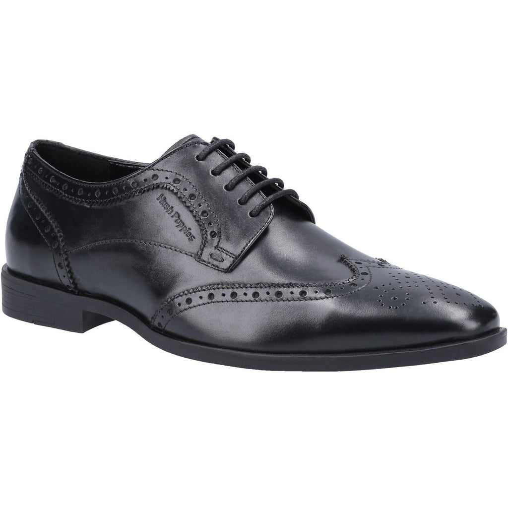 Hush Puppies School Formal Lace Up Shoe For Men (Elliot Brogue) in 2 Colours, 6-12