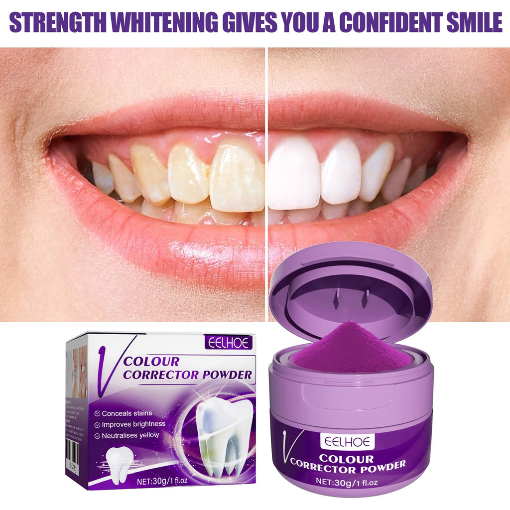v34 Whitening Powder, Cleaning Stains Freshening Breath And Brightening White Teeth Cleaning Powder