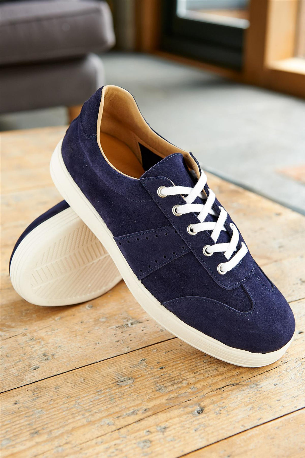 DB Shoes Men's Wider Fit Flexible Casual Shoes In Navy Size 6 To 14