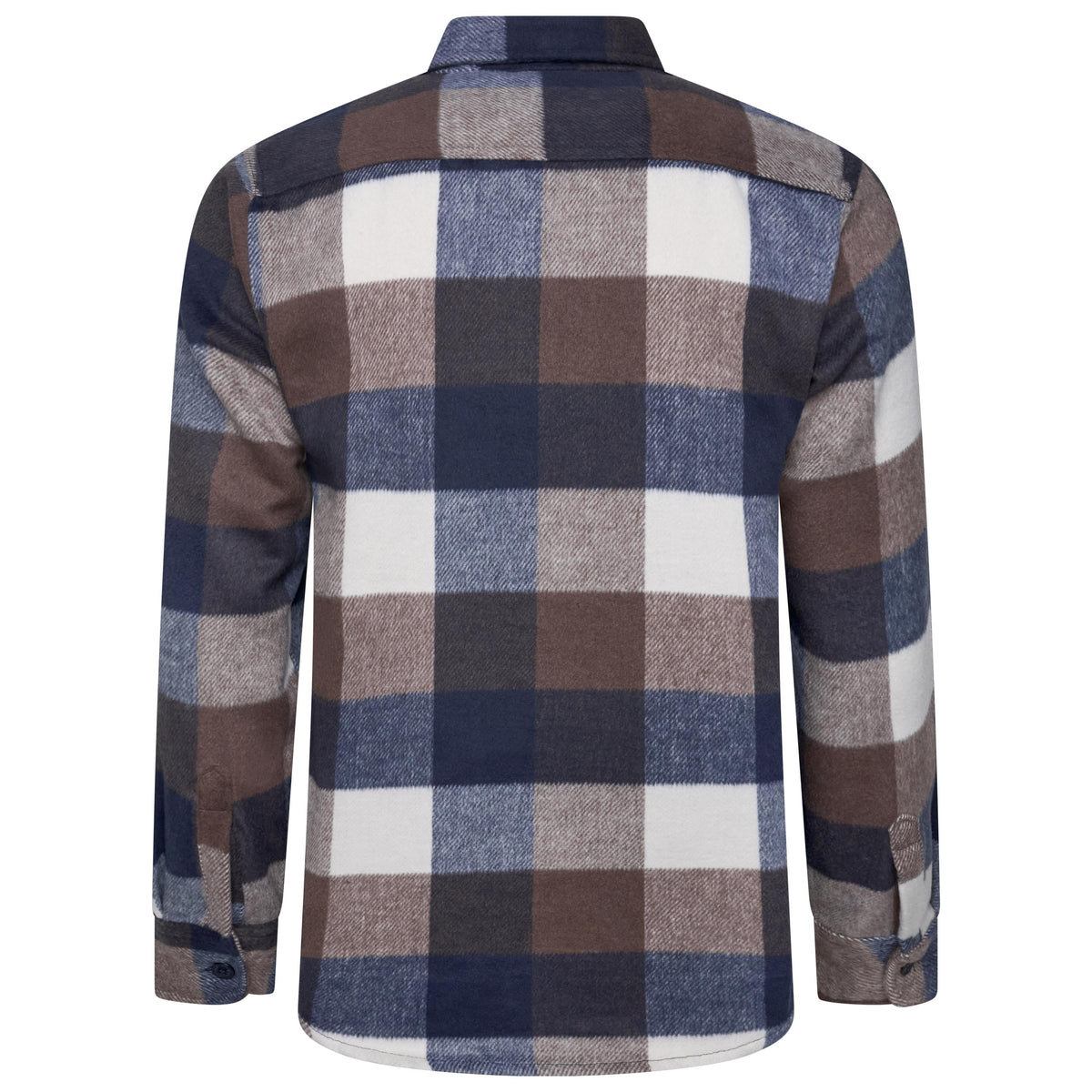 Ex-Chain Store Men's Brushed Cotton Check Overshirt | Long Sleeve Regular Fit | S-2XL