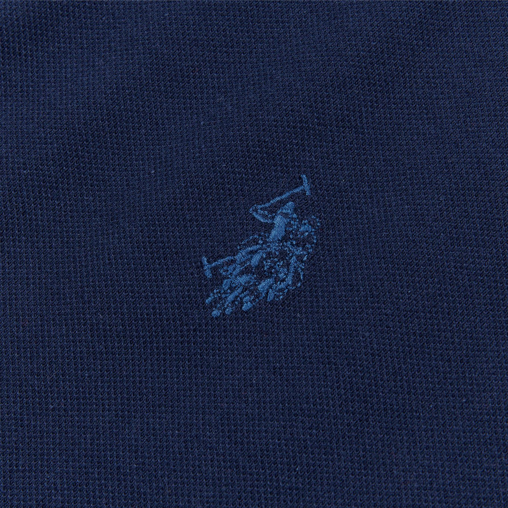 Men U.S. Polo Assn. Uspa Pure Cotton Premium Plain Polo Neck Shirt With Small Logo