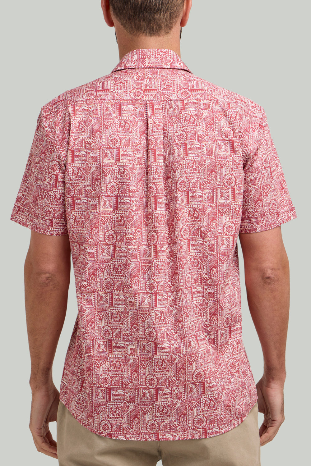 Double TWO Aztec Print Short Sleeve Shirt For Men in 2 Colours, M-5XL