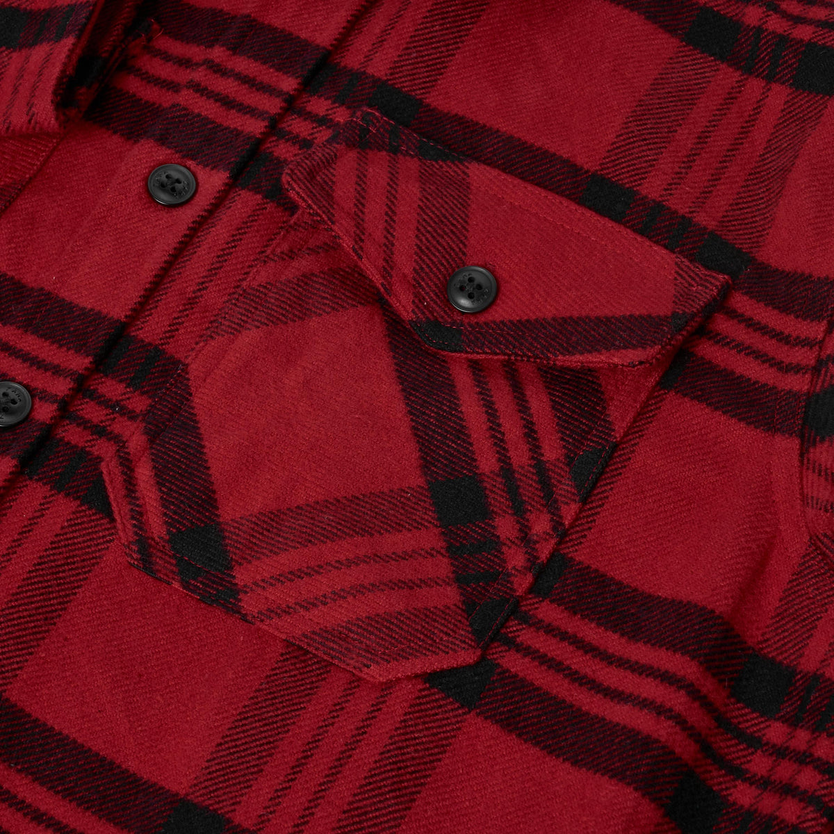 Ex-Chain Store Men's Brushed Cotton Check Overshirt | Long Sleeve Regular Fit | S-2XL