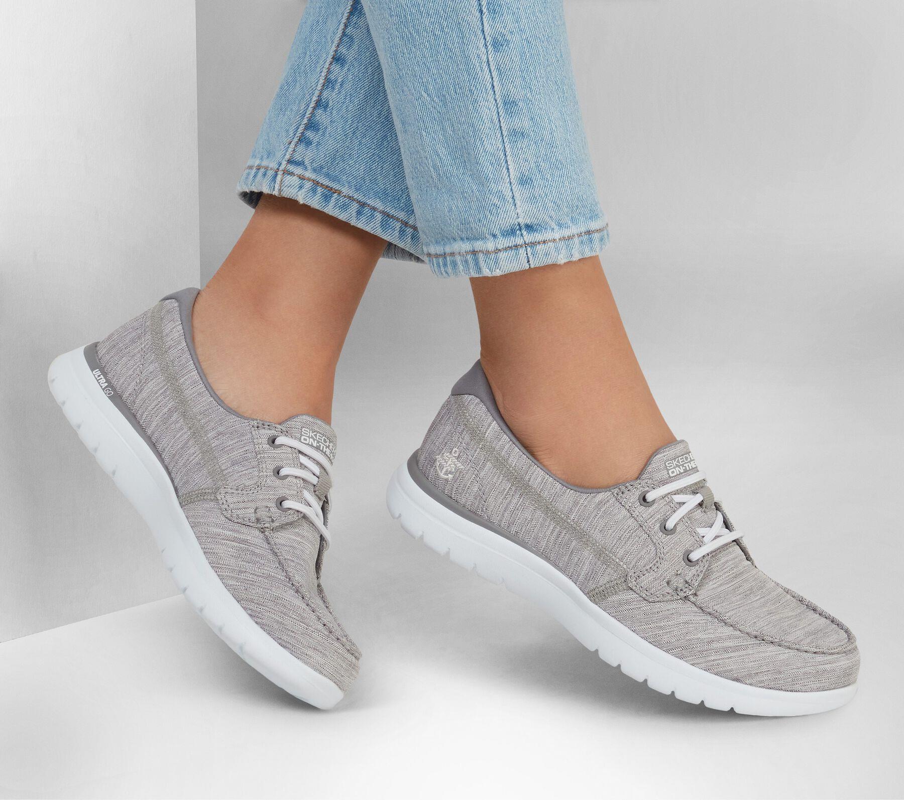 Skechers (GAR136453) Ladies Summer On-The-Go Flex Ashore Shoes in UK 3 to 8