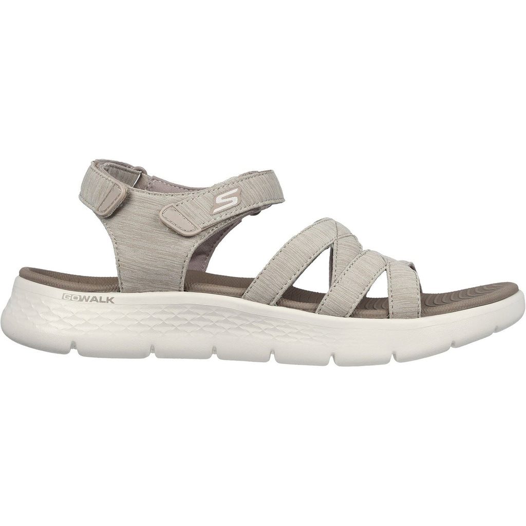 Skechers (GAR141450) Women's Go Walk Flex Sunshine Sandal in Taupe 3 to 8