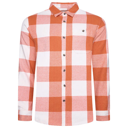 Fat Face Men's Brushed Cotton Check Shirt Long Sleeve Regular Fit S–3XL
