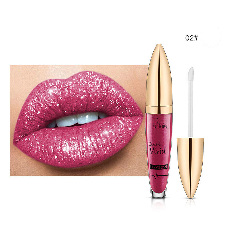 Pudaier Glitter Flip Matte Shimmer Lip Gloss