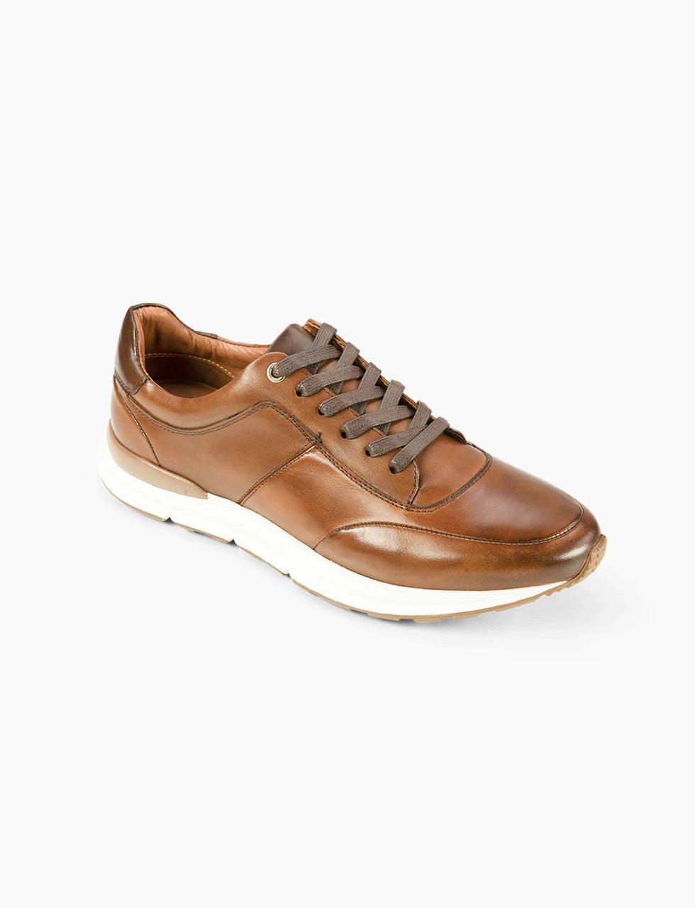 AZOR Mens Oval Calabria Casual Sports Sneaker Lace Up Shoes Tan UK 7 to UK 12