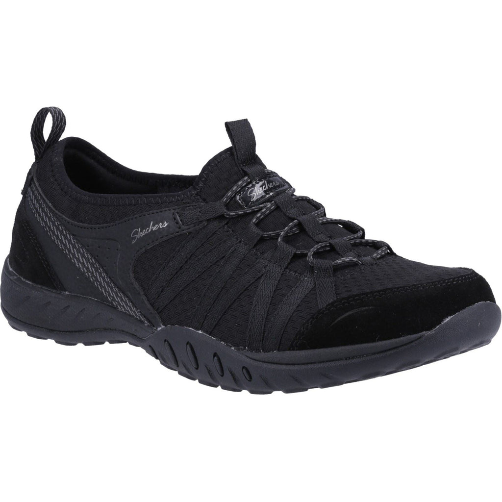 Skechers (GAR100561) Women's Relaxed Fit: Breathe-Easy Rugged Trainer in Black 3 to 8