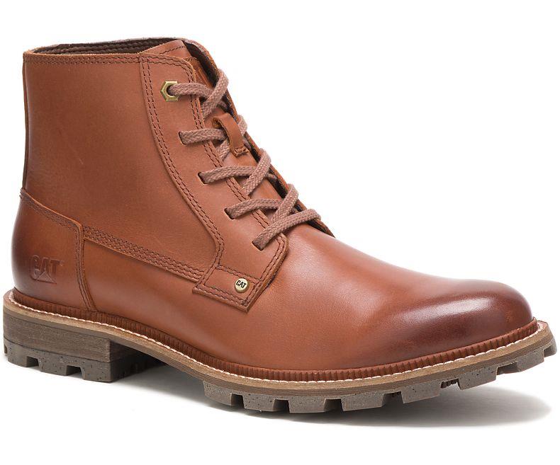 CAT Mens Wide Fit Water Proof Full Grain Impermeable Leather Boots (Wayward)