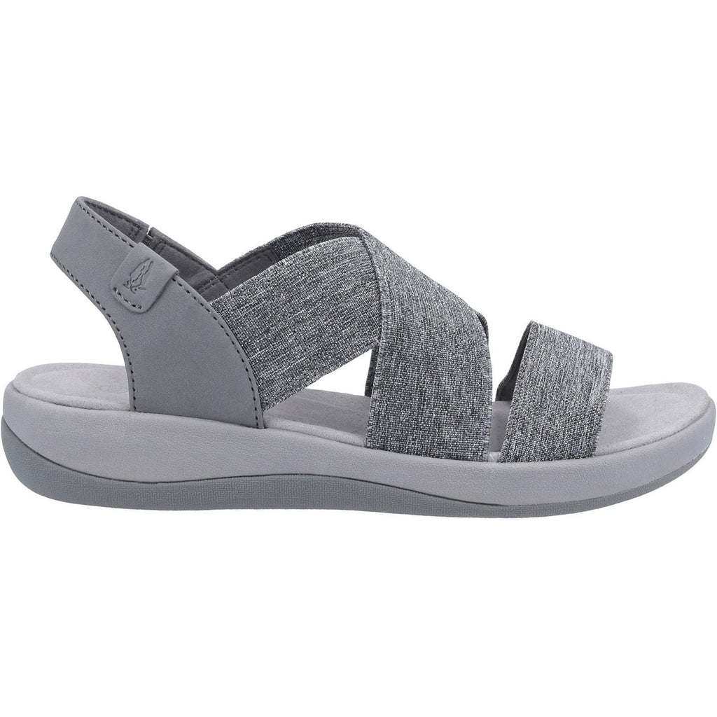 Hush Puppies Sophia Elastic Cross Strap Ladies in Grey