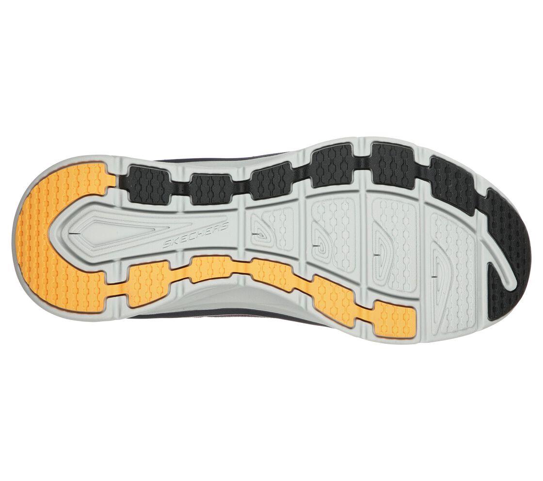 Skechers Men's Relaxed Fit D'Lux Walker - Mainstream in Charcoal/Orange Size UK6  to UK13